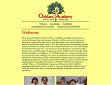 Tablet Screenshot of oaklandacademy.com